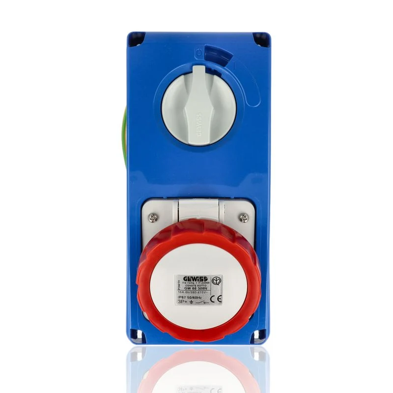 GEWISS GW66308N - Presa Interbloccata Verticale 3P+T 16A 400V 6H IP67