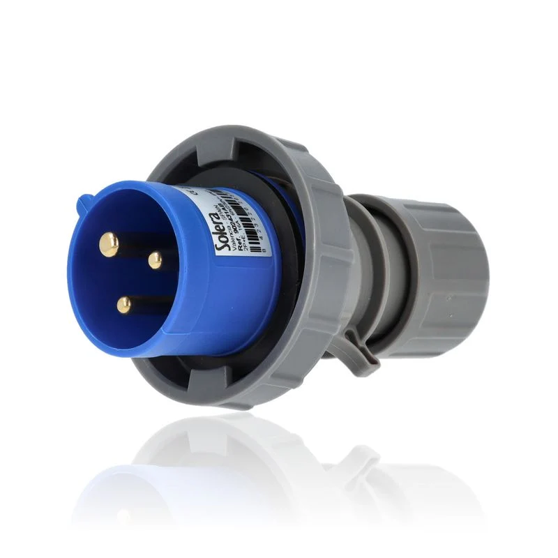 Spina industriale IP67, 2P+T, 16 A, 230V