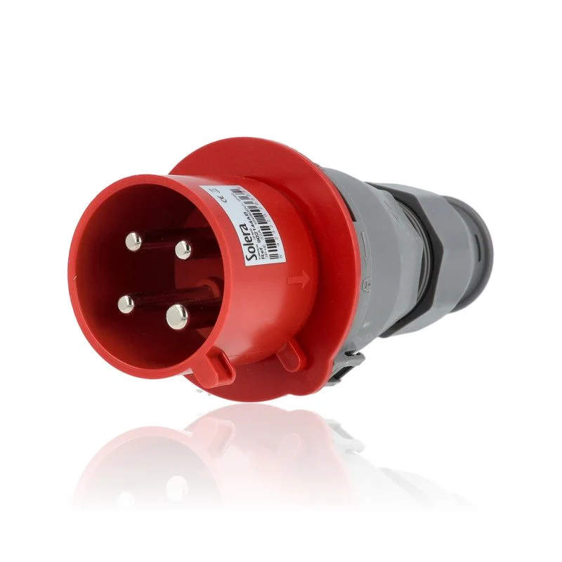 Spina industriale IP44, 3P+T, 32 A, 400V