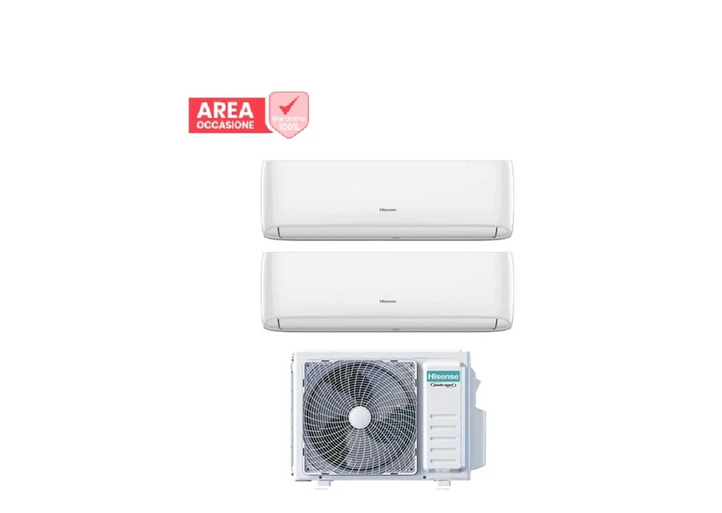 AREA OCCASIONI 5103 Condizionatore Dual Split Hisense Hi-Comfort 12+12 con 2AMW52U4RXC R-32 Wi-Fi Integrato