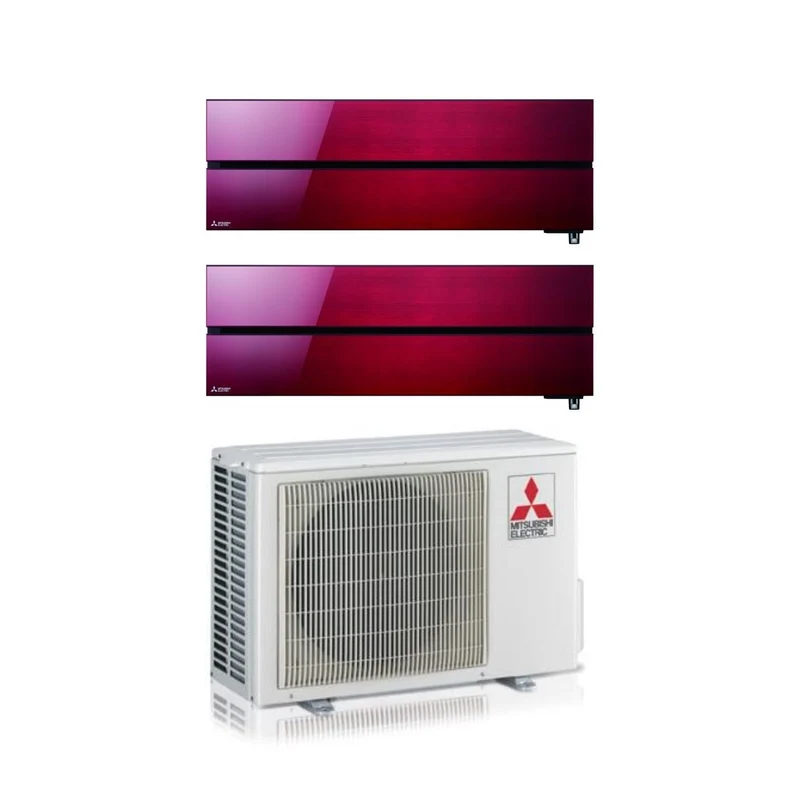 Condizionatore Dual Split Mitsubishi Electric Kirigamine Style MSZ-LN 9+18 con MXZ-3F68VF Ruby Red R-32 Wi-Fi Integrato