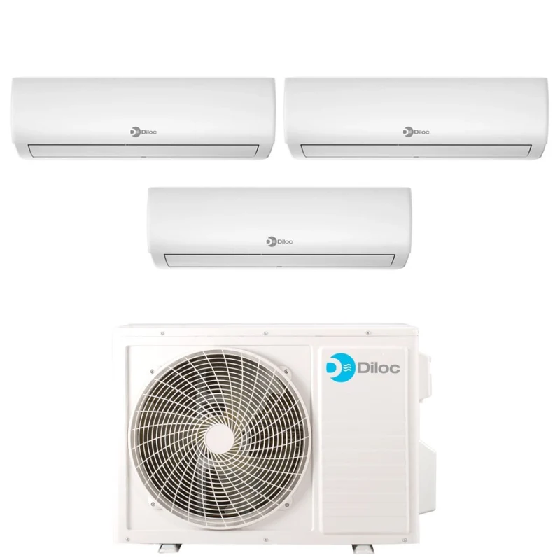 Condizionatore Trial Split Diloc Ionio 9+9+18 con D.FREEDOM480 R-32 Wi-Fi Integrato