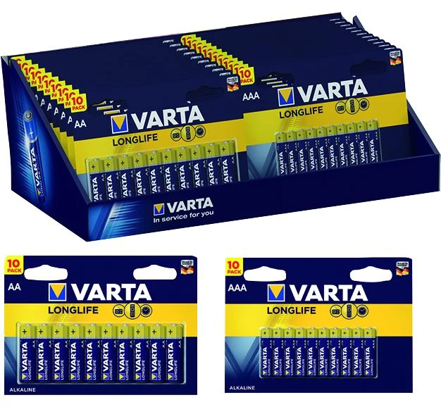 Pile Varta long-life AA cf.10