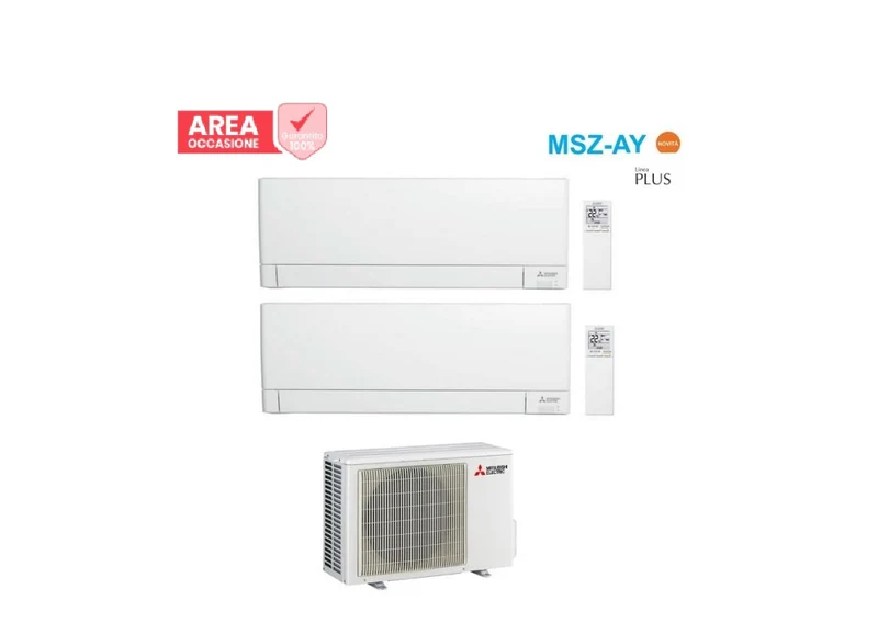 AREA OCCASIONI 3138 Condizionatore Dual Split Mitsubishi Electric MSZ-AY 9+12 con MXZ-2F53VF R-32 Wi-Fi Integrato