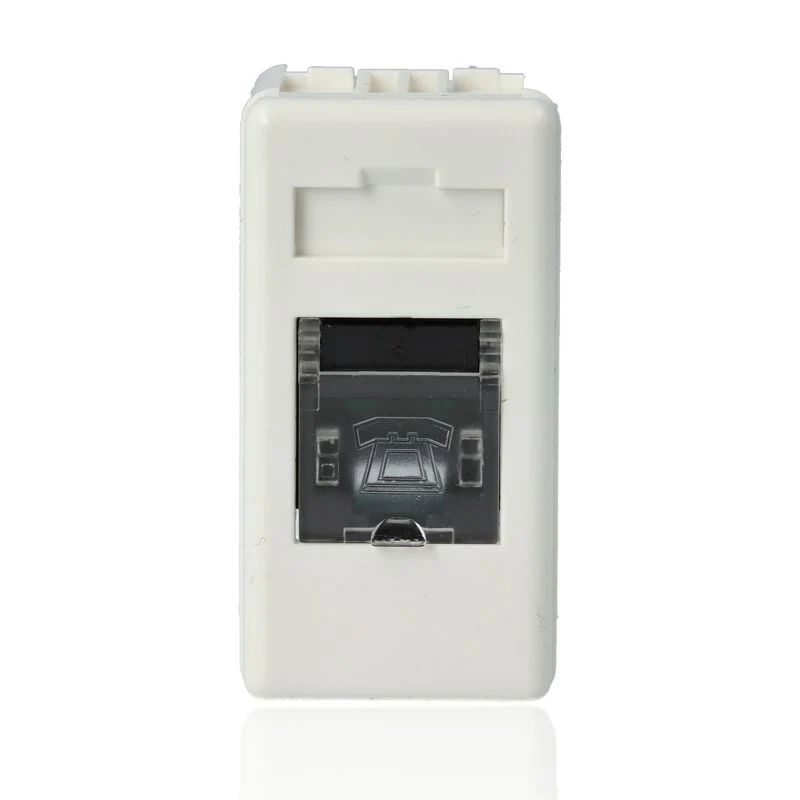 GEWISS GW20251 - Presa Telefonica - Rj11 - Doppino Twistato - Morsetti A Vite - 1 Modulo - System White