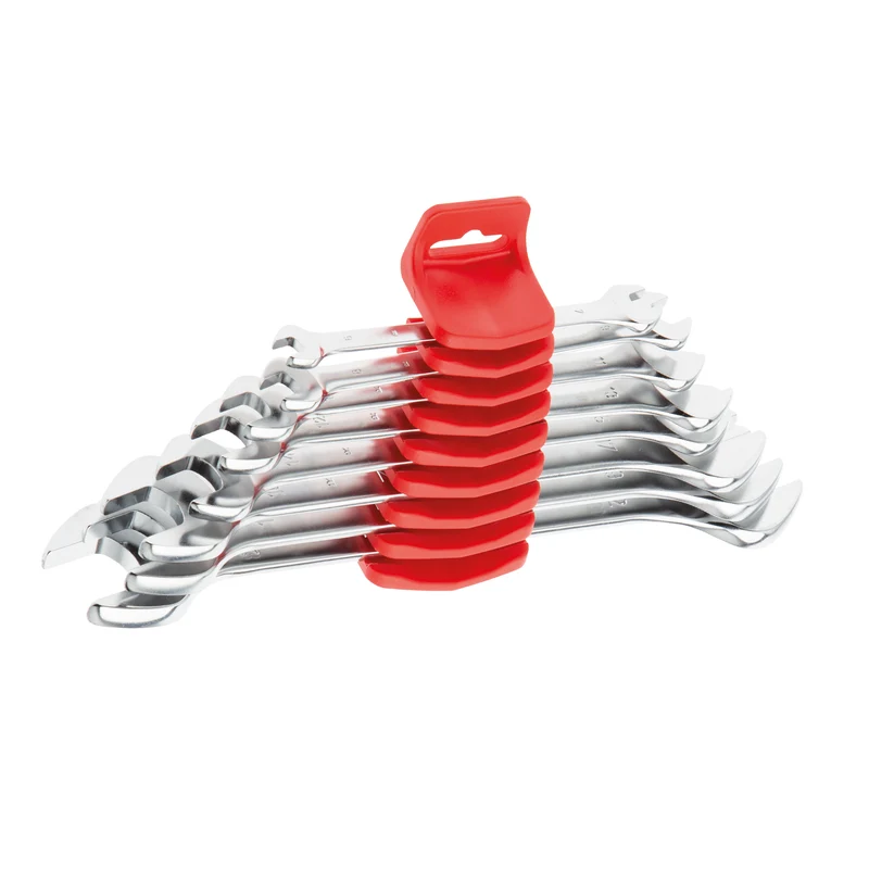 USAG 252 N/SR8 – Set 8 Chiavi a Forchetta Doppie (Serie 6-22 mm)
