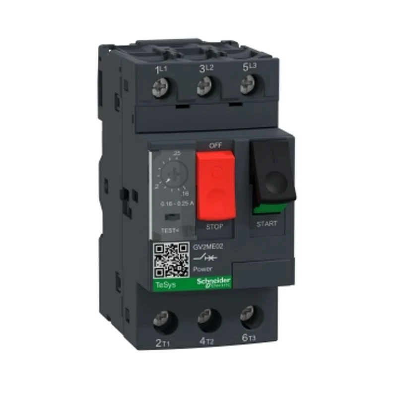 SCHNEIDER GV2ME02 - Salvamotore TeSys GV2 0,16-0,25A 0,06kW 100kA Pulsanti