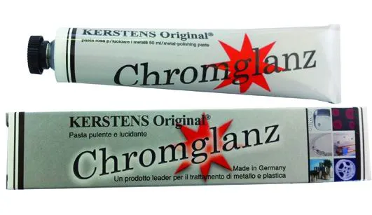 Pasta rosa Chromglanz per metalli/ceramiche in tubetto 60g