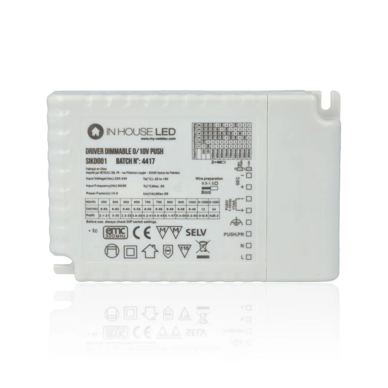 Alimentatore per dispositivi LED dimmerabile 0/10V