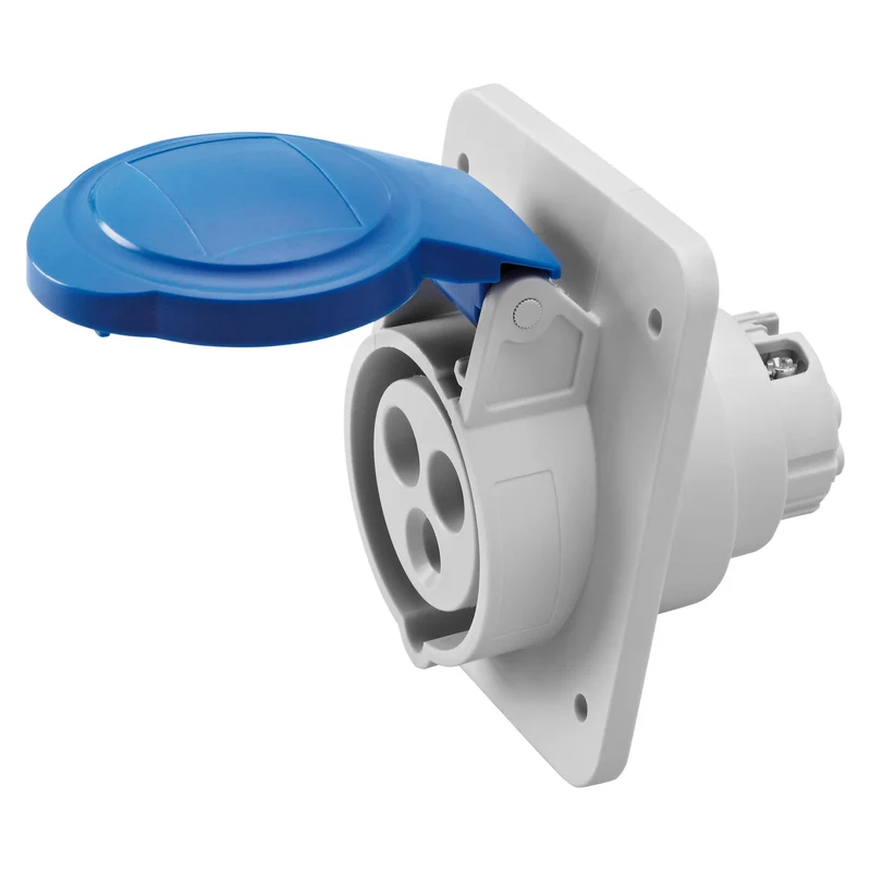 GEWISS GW62205H - Presa HP fissa da incasso a 10°, IP44, 2P+T 16A 230V 6H
