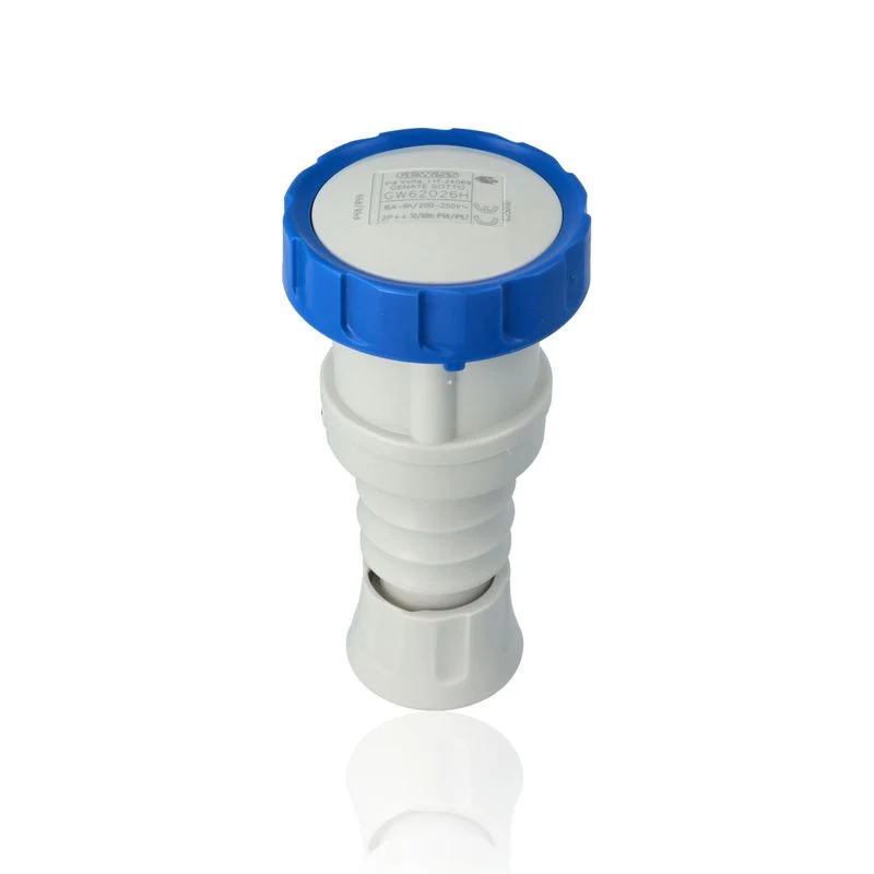 GEWISS GW62026H - Presa mobile HP, IP67, 2P+T 16A 230V 6H