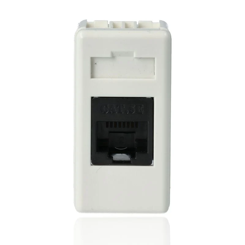 GEWISS GW20271 - Presa Rj45 - 4 Coppie - Categoria 5E - Utp - Toolless - 1 Modulo - System White