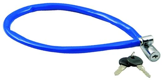 Lucchetto con chiave per cicli Vigor blu