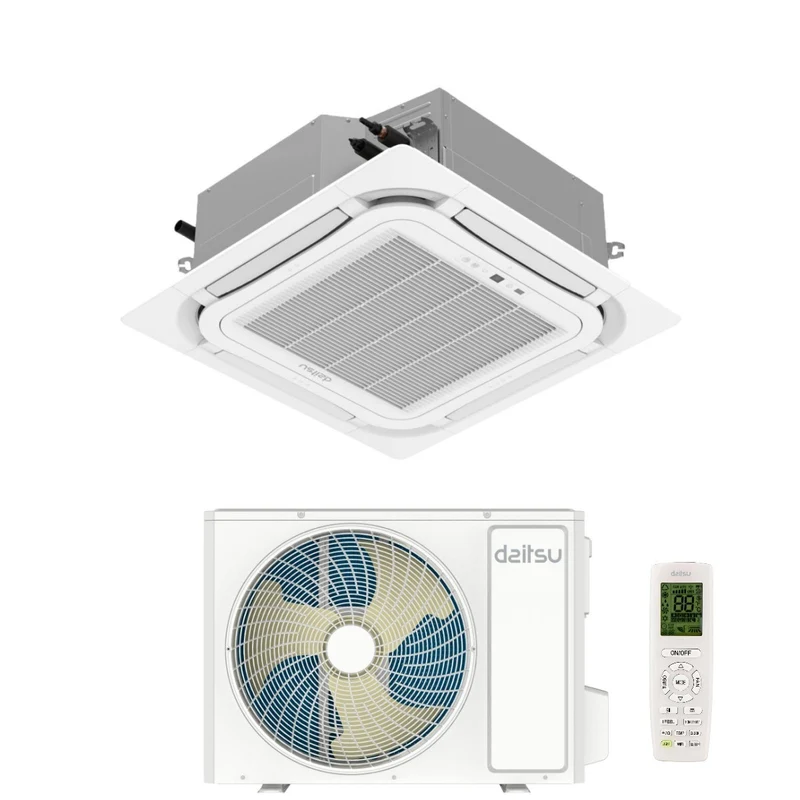 Condizionatore a Cassetta Daitsu 48000 Btu AUD48KDBS Monofase R-32 Wi-Fi Optional con Telecomando e Griglia