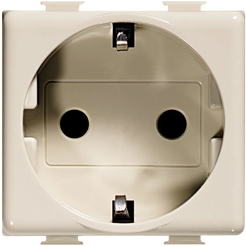 BTICINO A5440/2N - Presa Standard Tedesco 2P+T 16A 250V Ac Con Alveoli Schermati - Avorio - Matix