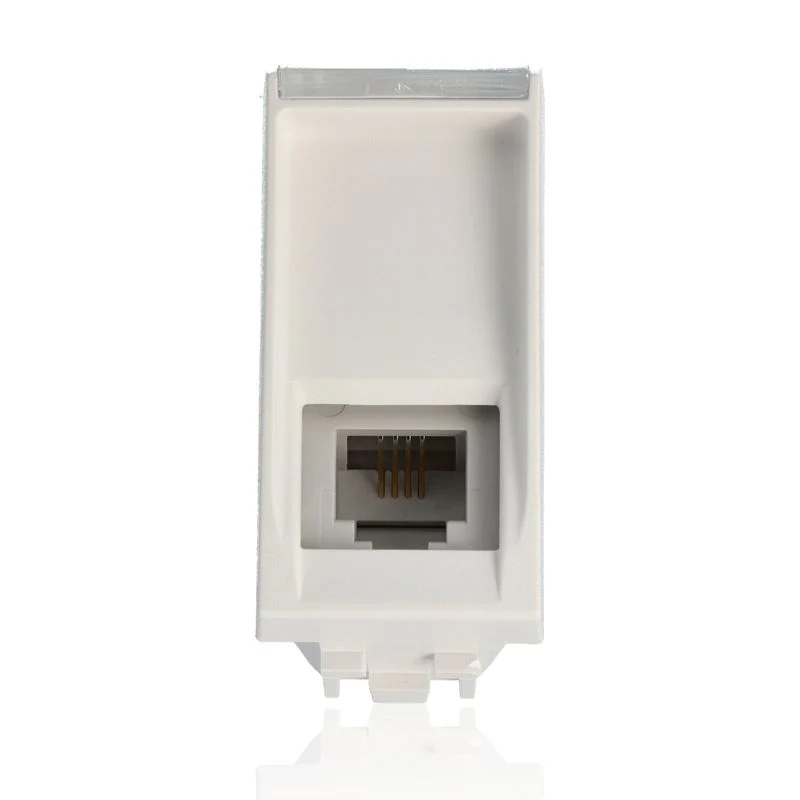 BTICINO N4258/11N - Connettore Rj12 K10 - Bianco - LivingLight