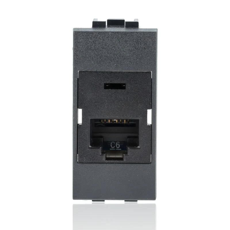 BTICINO L4262C6 - Connettore Rj45 Categoria 6 Utp - Antracite - LivingLight