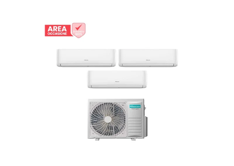 AREA OCCASIONI 2659 Condizionatore Trial Split Hisense Hi-Comfort 9+9+9 con 3AMW52U4RJC R-32 Wi-Fi Integrato