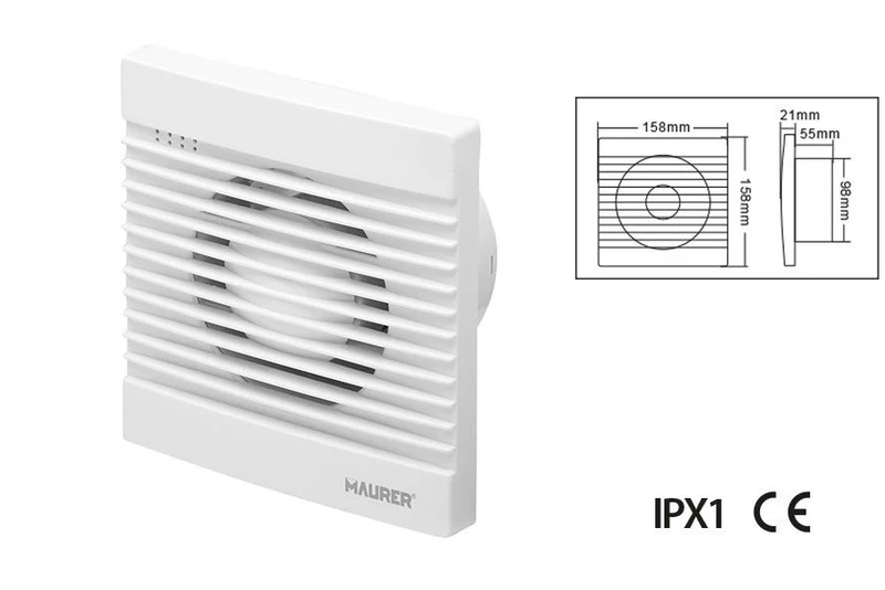 Aspiratore elicoidale da parete Maurer 13W