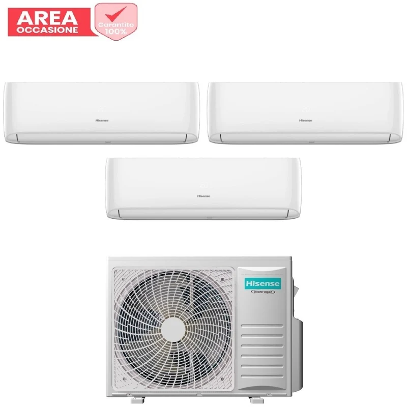AREA OCCASIONI 3008 Condizionatore Trial Split Hisense Hi-Comfort 9+9+12 con 3AMW52U4RJC R-32 Wi-Fi Integrato