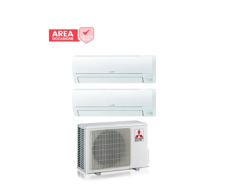 AREA OCCASIONI 2918 Condizionatore Dual Split Mitsubishi Electric Smart MSZ-HR 9+9 con MXZ-2HA40VF R-32 Wi-Fi Optional