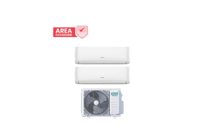 AREA OCCASIONI 2861 Condizionatore Dual Split Hisense Hi-Comfort 9+9 con 2AMW42U4RGC R-32 Wi-Fi Integrato