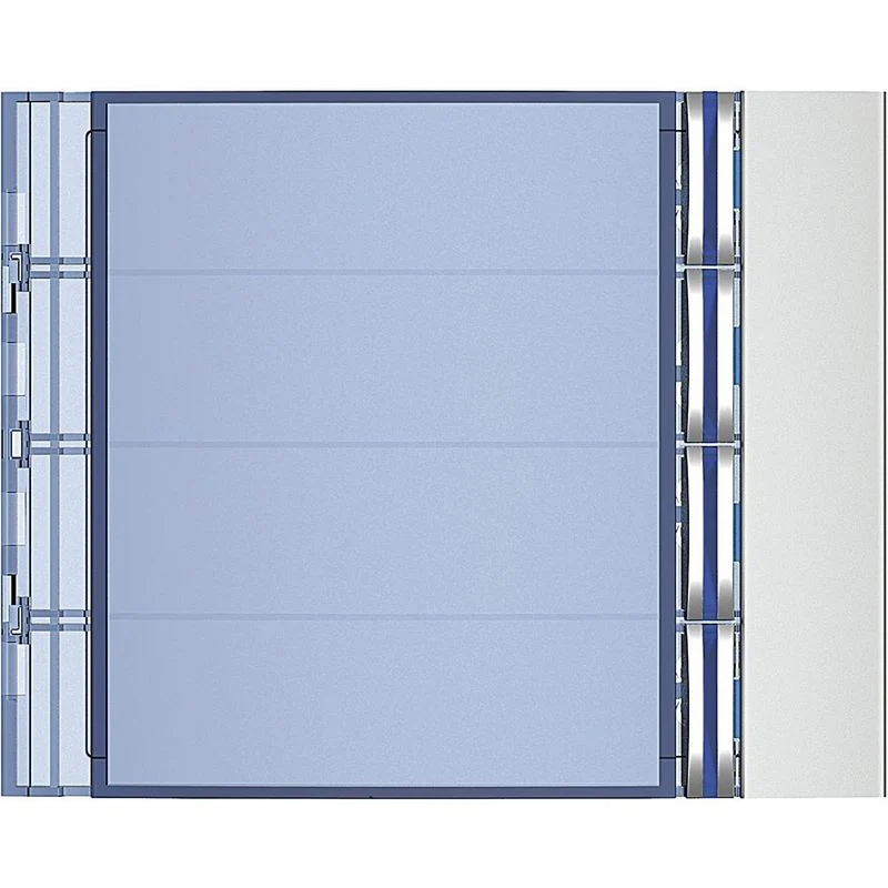 BTICINO 352041 - Frontale 4 pulsanti su colonna singola finitura Allmetal