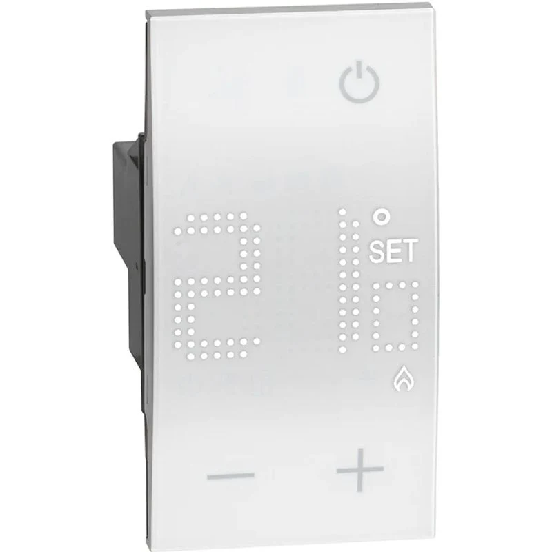 BTICINO KW4691 - Termostato Con Display Retroilluminato - Bianco - Now