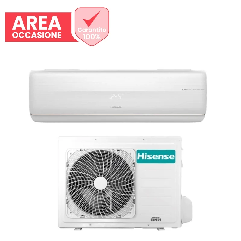 AREA OCCASIONI 2580 Condizionatore Hisense Inverter serie FRESH MASTER 9000 Btu QF25XW00G R-32 Wi-Fi Integrato Classe A+++