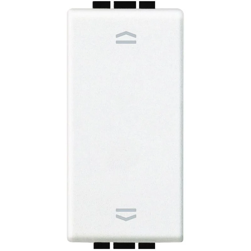 BTICINO N4037N - Pulsante Doppio (1P/No)+(1P/No) Interbloccato 10A 250 Vac - Bianco - LivingLight