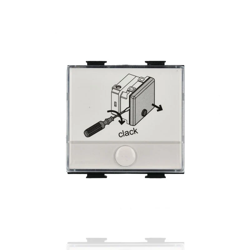 BTICINO AM5008 - Pulsante 1P No 250V Ac 10A Con Targa Portanome Illuminabile - Bianco - Matix
