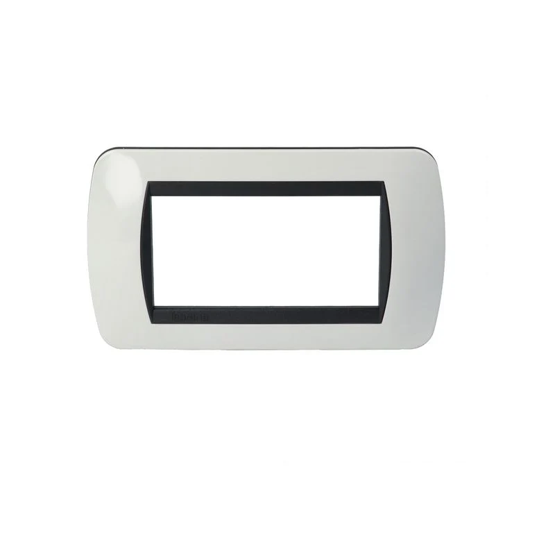 BTICINO L4804PB - Placca 4 Moduli - Bianco - LivingLight