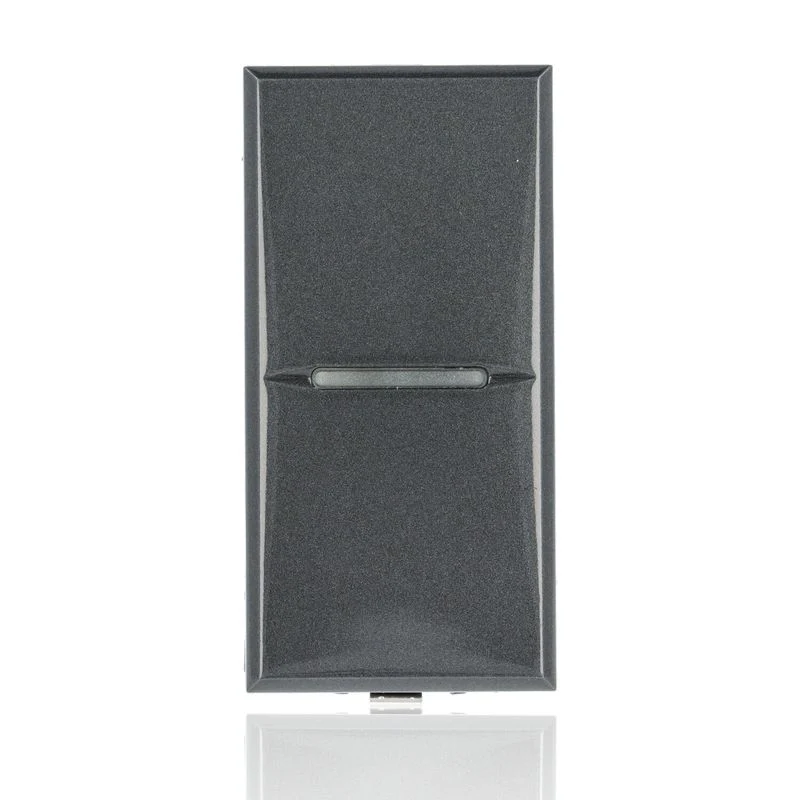 BTICINO HS4001N - Interruttore 1P 10 Ax 250 Vac - Assiale - Illuminabile - Antracite - Axolute