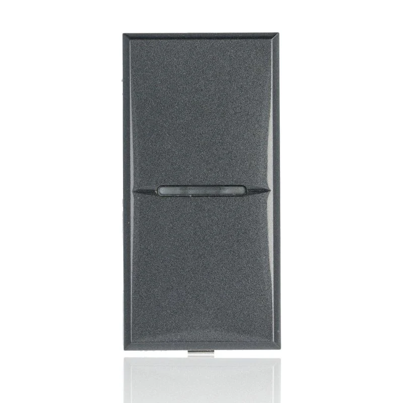 BTICINO HS4005N - Pulsante 1P No 10 A 250 Vac - Assiale - Illuminabile - Antracite - Axolute