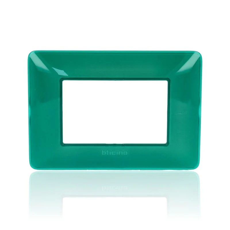 BTICINO AM4803CVS - Placca 3 Moduli - Smeraldo - Materiale Tecnopolimero - Matix