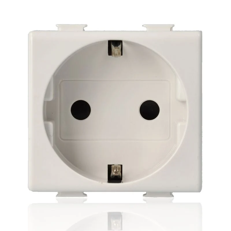 BTICINO AM5440/2 - Presa Standard Tedesco 2P+T 16A 250V Ac Con Alveoli Schermati - Bianco - Matix