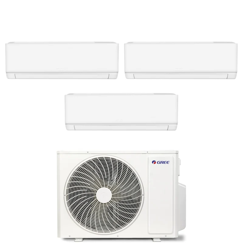 Condizionatore Trial Split Gree Cosmo 9+9+12 con GWHD(21)NK6OO R-32 Wi-Fi Integrato
