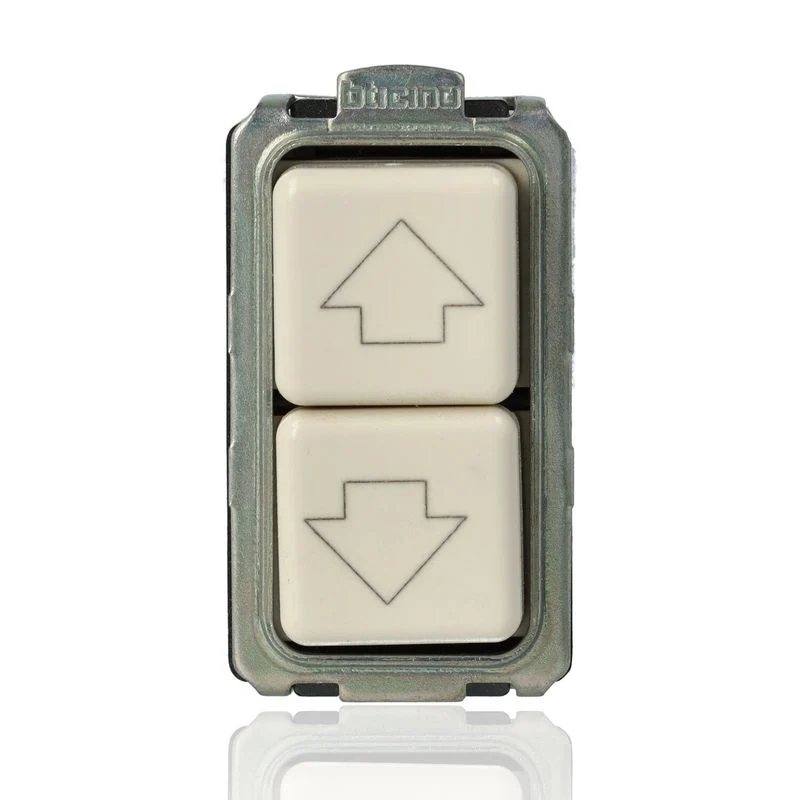 BTICINO 5055/1 - Doppio Pulsante 1P No 10A Con Frecce Indicative - Magic