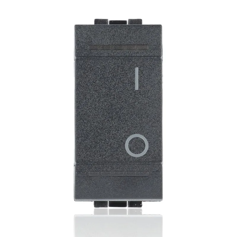 BTICINO L4002N - Interruttore 2P 16 Ax 250 Vac - Antracite - LivingLight