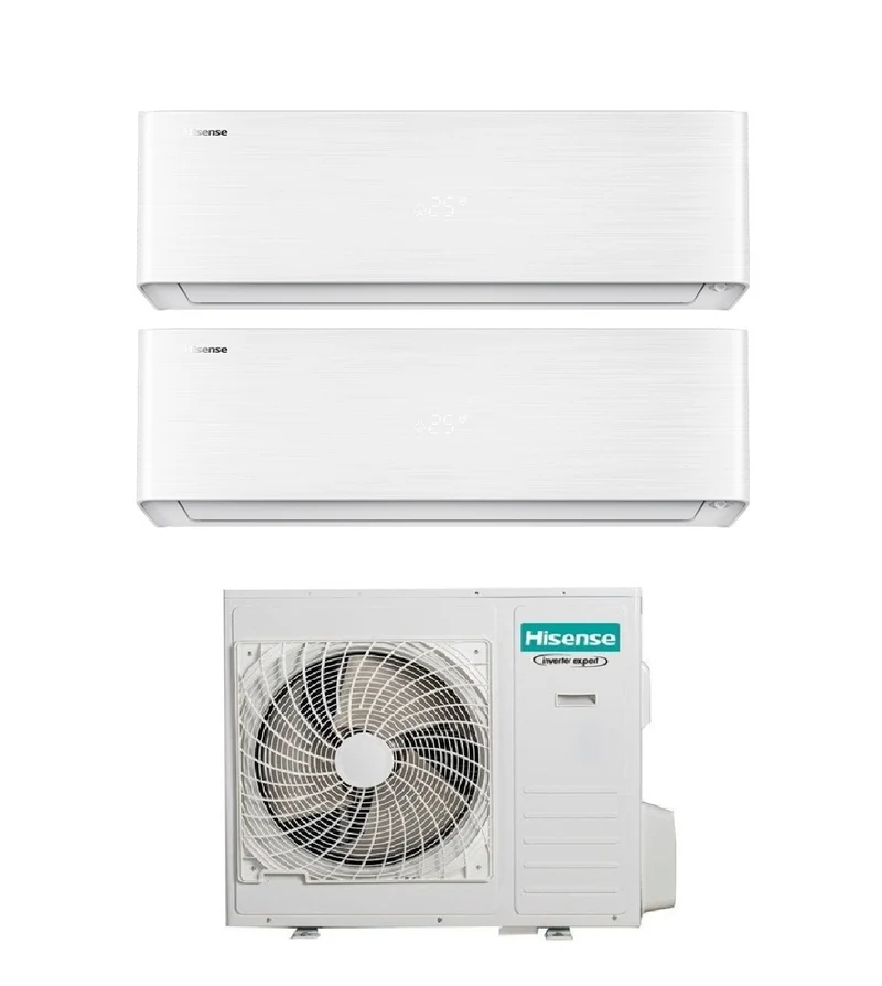 Condizionatore Dual Split Hisense Energy Pro X 18+18 con 5AMW105U4RQC R-32 Wi-Fi Integrato