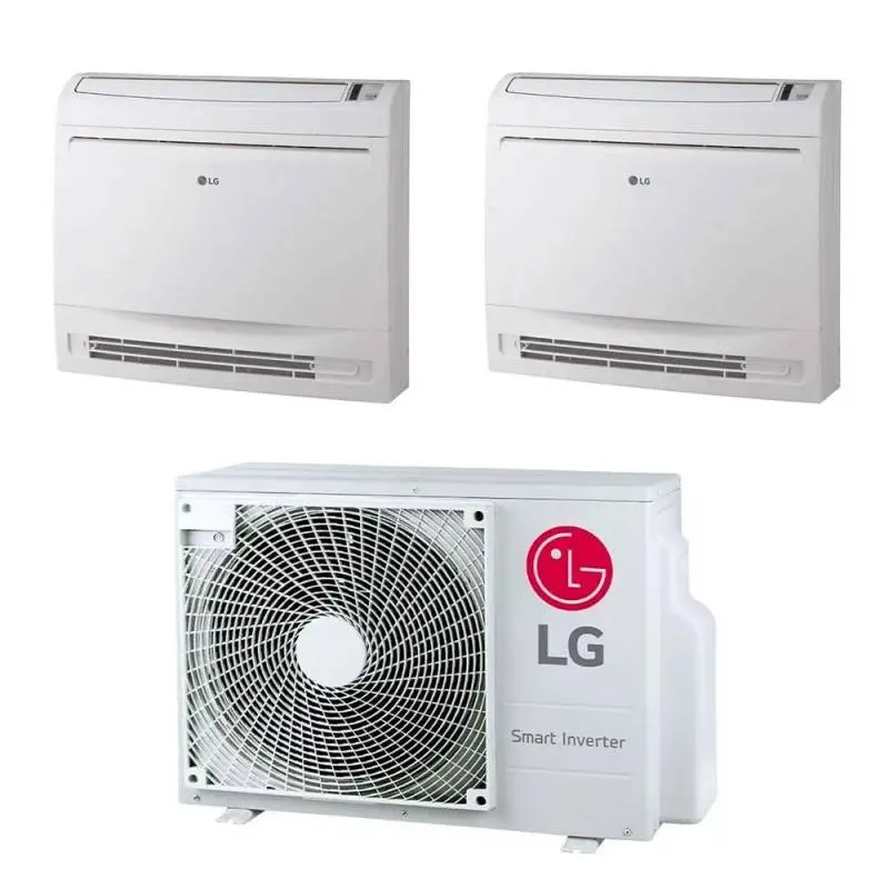 Condizionatore Dual Split Console LG 12+18 Btu con MU3R21 R-32 Wi-Fi Optional