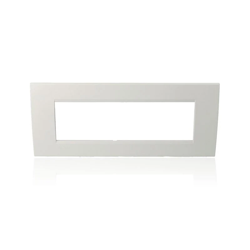 BTICINO LNA4807BI - Placca Quadra 7 Moduli - Bianca - LivingLight
