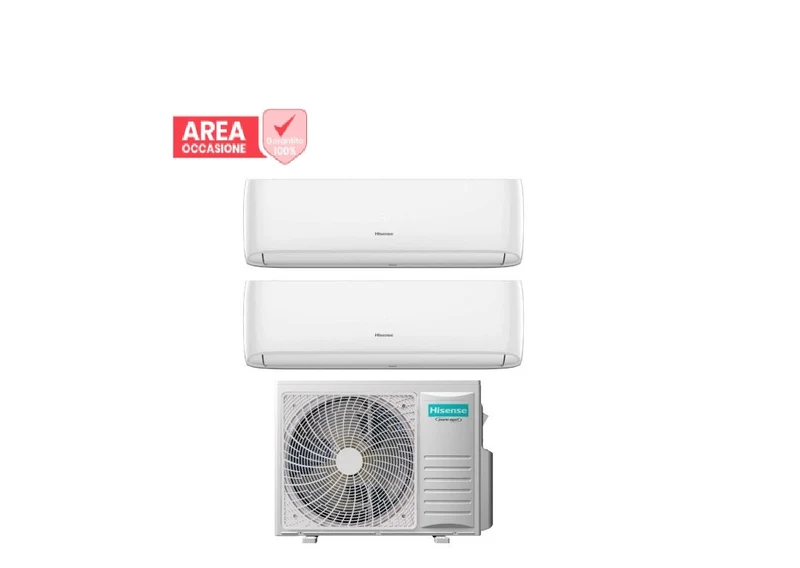AREA OCCASIONI 2517 Condizionatore Dual Split Hisense Hi-Comfort 12+12 con 3AMW62U4RJC R-32 Wi-Fi Integrato