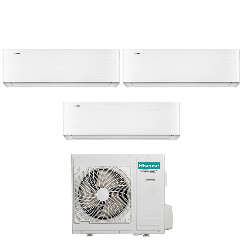 Condizionatore Hisense Trial Split ENERGY PRO X 9+9+18 con 5AMW105U4RQC R-32 Wi-Fi Integrato