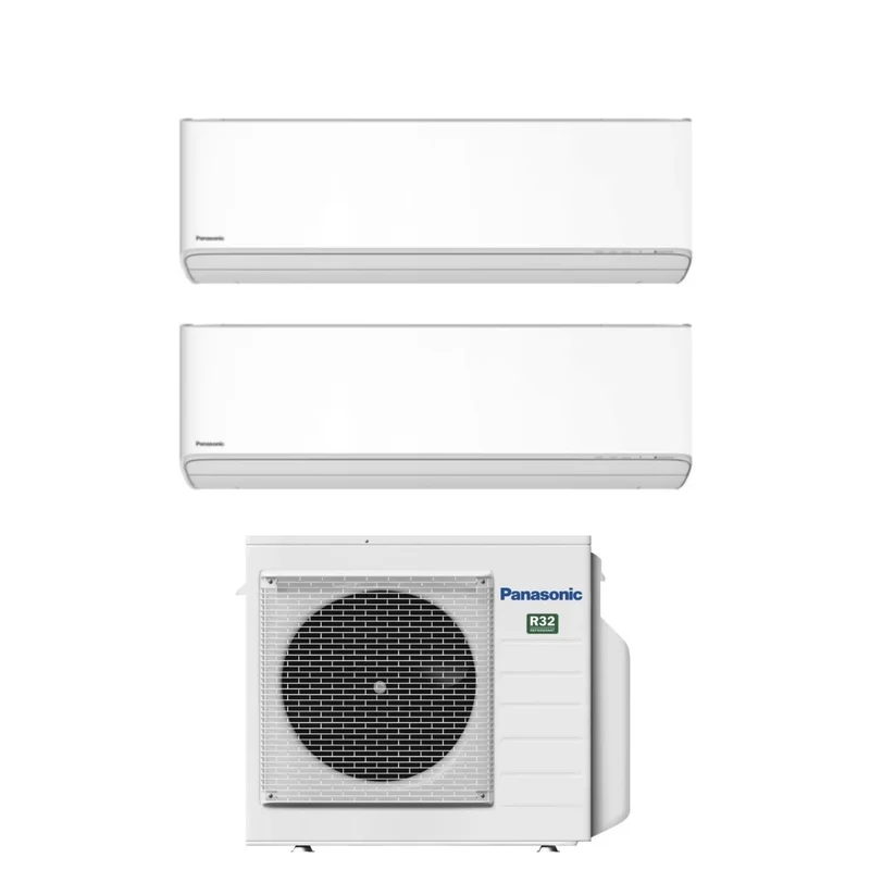 Condizionatore Dual Split Panasonic Etherea White 9+18 con CU-3Z52TBE R-32 Wi-Fi Integrato