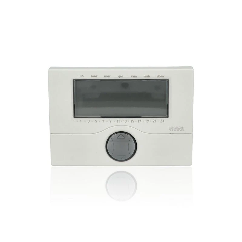 VIMAR 01910 - Cronotermostato a batt. parete bianco