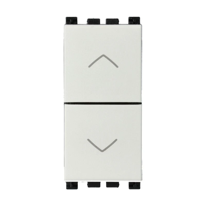 VIMAR 19062.B - Due pulsanti interblocc.NO+NO 10A Bianco (Arkè)