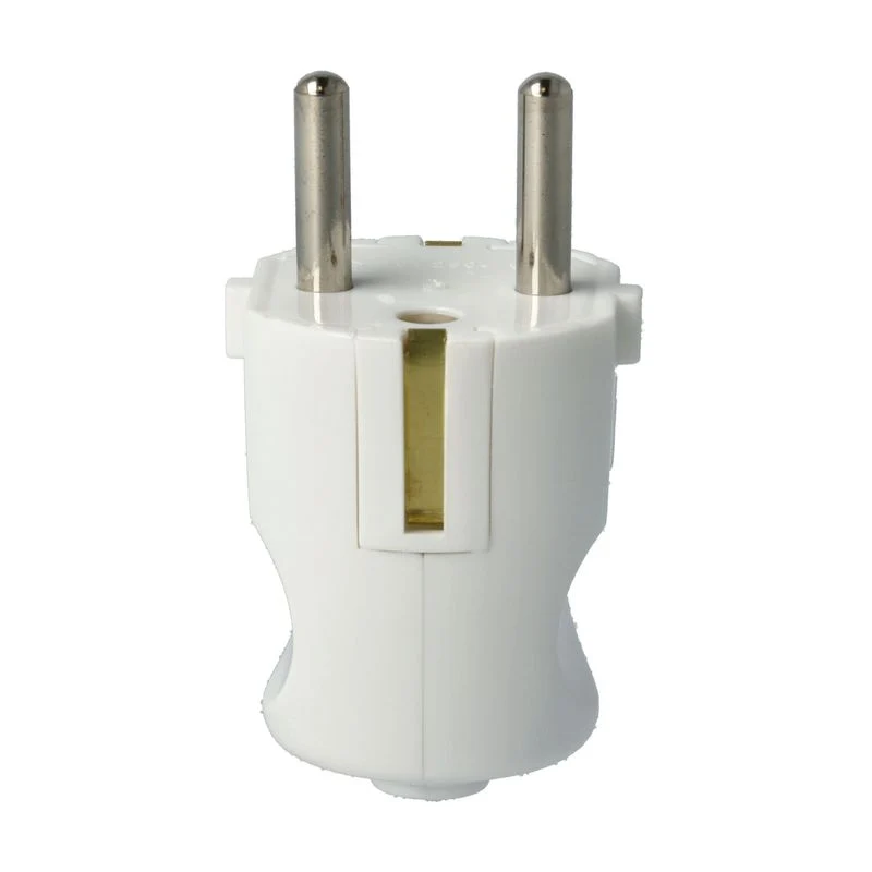 VIMAR 00231.B - Spina 2P+T 16 A 250V combinata standard tedesca e francese (Schuko+ francese) tipo S31, bianca, vimar SUPER NOVA