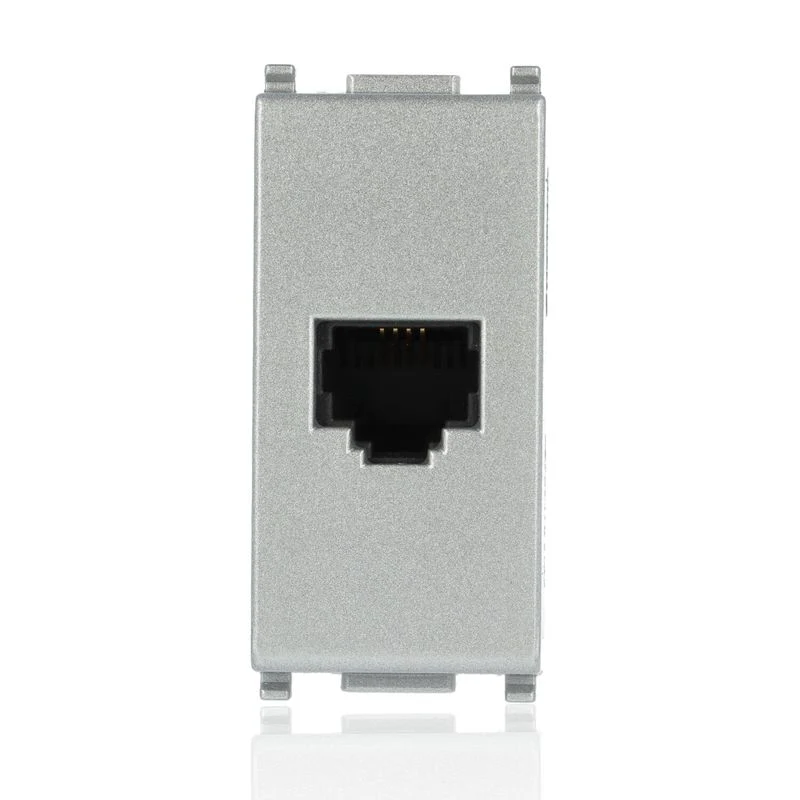 VIMAR 14320.SL - Presa RJ11 6/4 Silver (Plana)