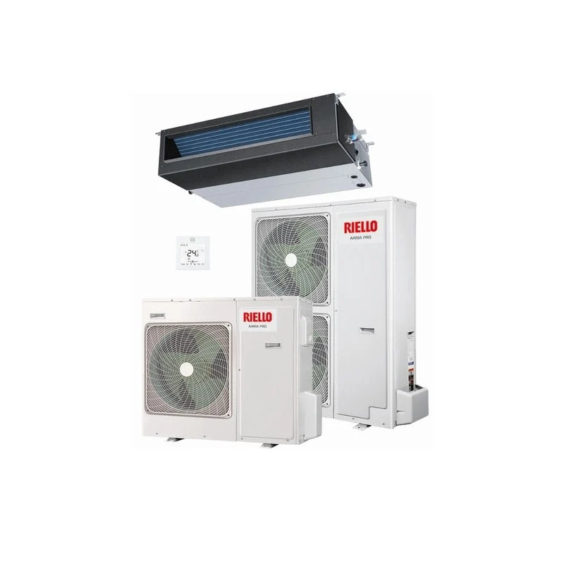 Condizionatore Canalizzato Riello 48000 Btu Aaria Pro AMD 140 PC R-32 Trifase con Comando a Filo di serie